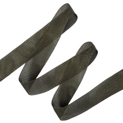 Окантовочная лента-бейка, цвет Тёмно-Серый 22мм (на отрез) в Майкопе