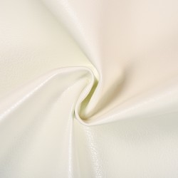 Ткань Дерматин (Кожзам) для мебели (Ширина 138см), цвет Белый (на отрез) в Майкопе
