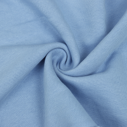 Ткань Футер 3-х нитка, Петля, цвет Светло-Голубой (на отрез)  в Майкопе