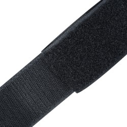 Контактная лента 50мм цвет Чёрный (велькро-липучка, на отрез) в Майкопе