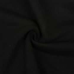 Ткань Футер 3-х нитка, Петля, цвет Черный (на отрез)  в Майкопе