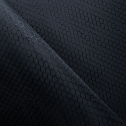 Ткань Оксфорд 300D PU Рип-Стоп СОТЫ, цвет Черный (на отрез)  в Майкопе