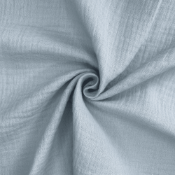Ткань Муслин Жатый (Ширина 1,4м), цвет Светло-Серый (на отрез) в Майкопе