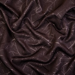Ткань Блэкаут для штор (Ширина 280см) &quot;Ледовое тиснение цвет Темно-Коричневый&quot; (на отрез) в Майкопе
