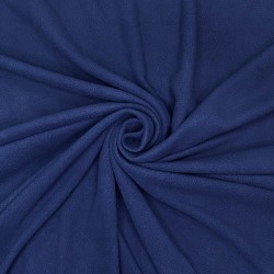 Ткань Флис Односторонний 130 гр/м2 (Ширина 150см), цвет Темно-синий (на отрез) в Майкопе