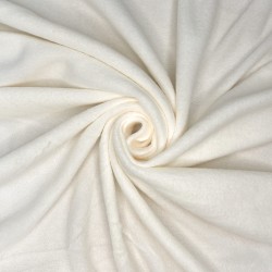 Ткань Флис Односторонний 130 гр/м2 (Ширина 150см), цвет Кремовый (на отрез) в Майкопе