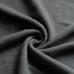 Ткань Флис Односторонний 130 гр/м2, цвет Серый (на отрез)  в Майкопе