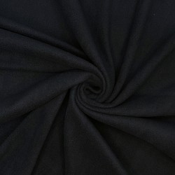 Ткань Флис Односторонний 130 гр/м2 (Ширина 150см), цвет Черный (на отрез) в Майкопе