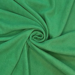 Ткань Флис Односторонний 130 гр/м2 (Ширина 150см), цвет Зелёный (на отрез) в Майкопе