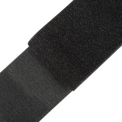 Контактная лента 100мм цвет Чёрный (велькро-липучка, на отрез) в Майкопе