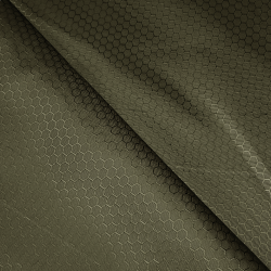 Ткань Oxford 300D PU Рип-Стоп СОТЫ, цвет Хаки (на отрез) в Майкопе