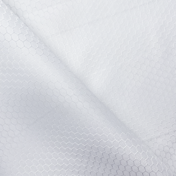 Ткань Оксфорд 300D PU Рип-Стоп СОТЫ, цвет Белый (на отрез)  в Майкопе