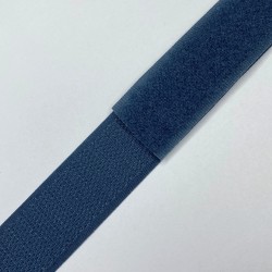 Контактная лента 25мм цвет Синий (велькро-липучка, на отрез) в Майкопе