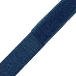 Контактная лента 25мм цвет Синий (велькро-липучка, на отрез)  в Майкопе
