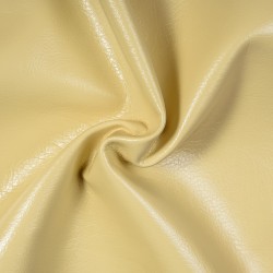 Ткань Дерматин (Кожзам) для мебели (Ширина 138см), цвет Кремовый (на отрез) в Майкопе