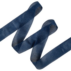 Окантовочная лента-бейка, цвет Синий 22мм (на отрез)  в Майкопе