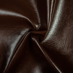 Ткань Дерматин (Кожзам) для мебели (Ширина 138см), цвет Коричневый (на отрез) в Майкопе