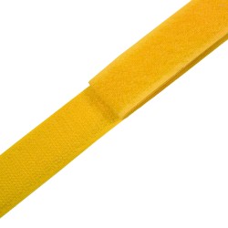 Контактная лента 25мм цвет Жёлтый (велькро-липучка, на отрез) в Майкопе