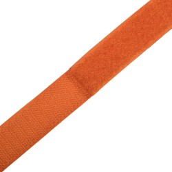 Контактная лента 25мм цвет Оранжевый (велькро-липучка, на отрез) в Майкопе