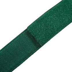 Контактная лента 40мм (38мм) цвет Зелёный (велькро-липучка, на отрез) в Майкопе