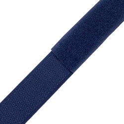 Контактная лента 25мм цвет Тёмно-Синий (Велькро-липучка), на отрез  в Майкопе
