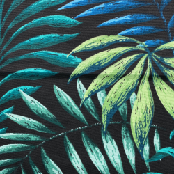 Интерьерная ткань Дак (DUCK) (ширина 1,8м), принт &quot;Тропические листья&quot; (на отрез) в Майкопе