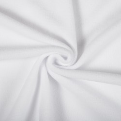 Ткань Флис Односторонний 180 гр/м2 (Ширина 150см), цвет Белый (на отрез) в Майкопе