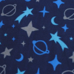 Ткань Флис Двусторонний 240 гр/м2 (Ширина 150см), синий космос в Майкопе