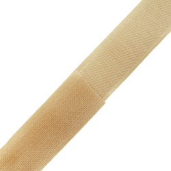 Контактная лента 25мм цвет Кремовый (велькро-липучка, на отрез)  в Майкопе