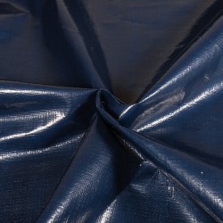 Тентовое полотно Тарпаулин 180 г/м2 (Ширина 2м), цвет Темно-Синий (на отрез) в Майкопе