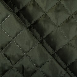 Стеганая подкладочная ткань с синтепоном (100гр/м2) (Ширина 150см), цвет Хаки (на отрез) в Майкопе