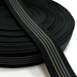 Ткацкая резинка антискользящая 15мм,цвет Чёрный (на отрез)  в Майкопе