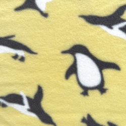 Ткань Флис Двусторонний 240 гр/м2 (Ширина 150см), принт Пингвины (на отрез) в Майкопе